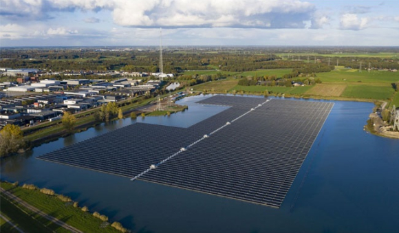 Parcs solaires flottants aux Pays-Bas