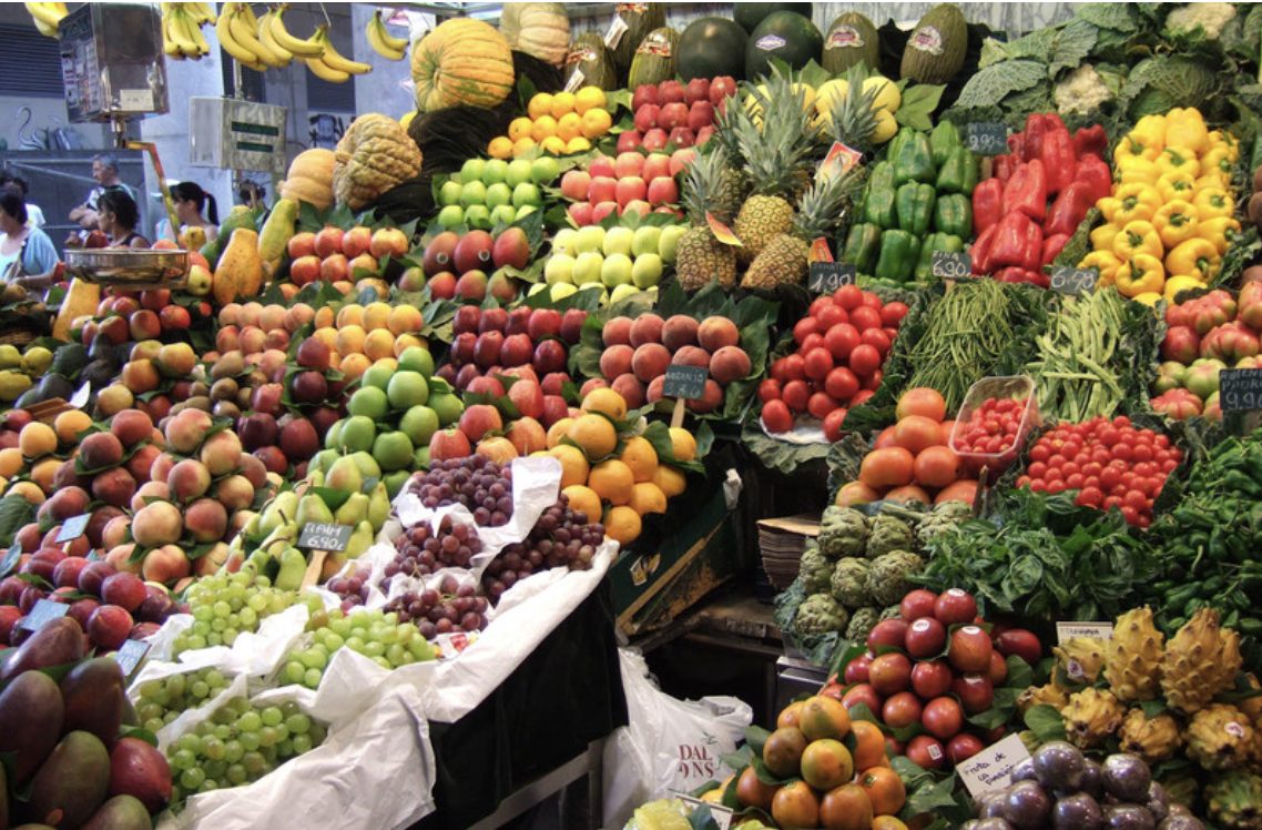 Widespread decline in food prices in December