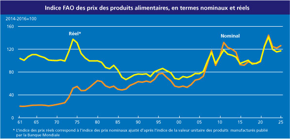 Stabilité globale de l’indice FAO des prix alimentaires